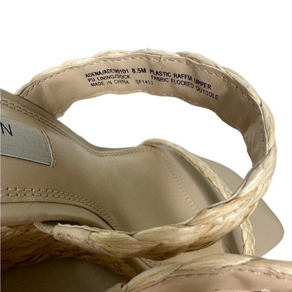 Steven by Steve Madden Straw Rattan Strappy chunky heels sz‎ 8.5 - Picture 6 of 8